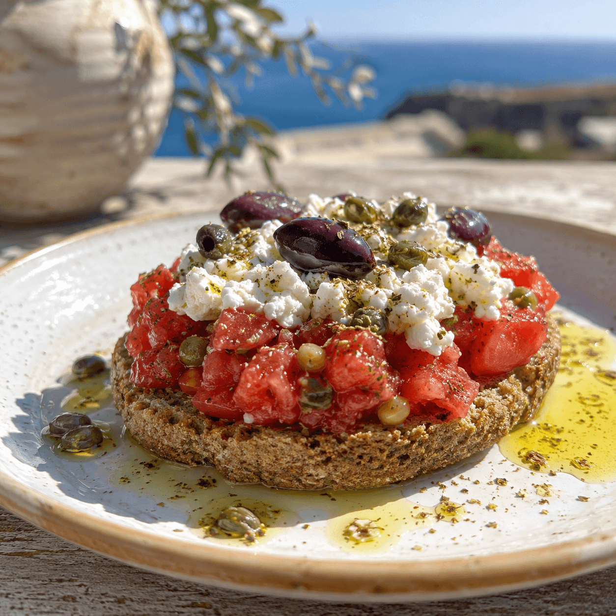 Barley Rusk Tomato Salad