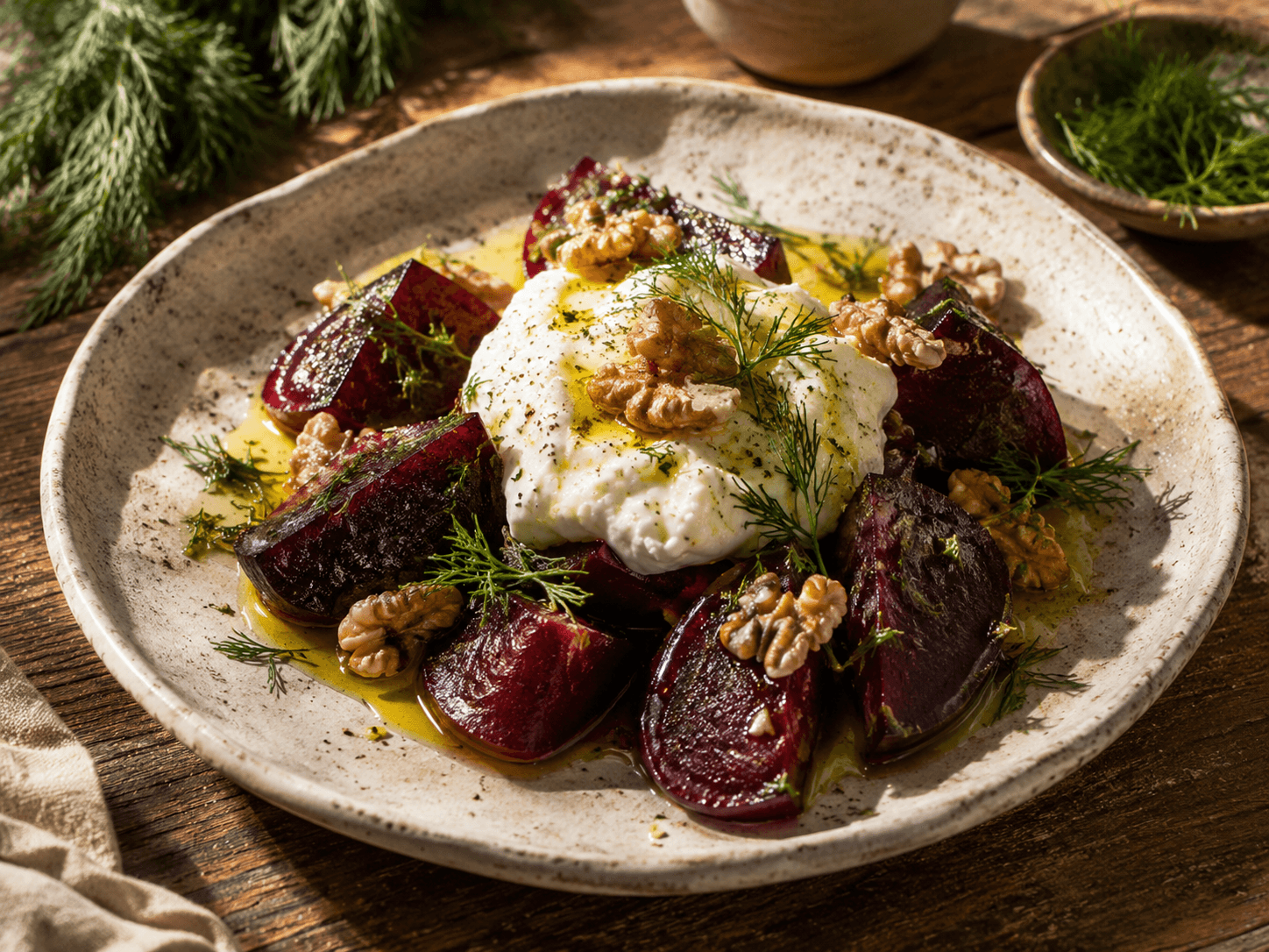 Beet Salad with Skordalia