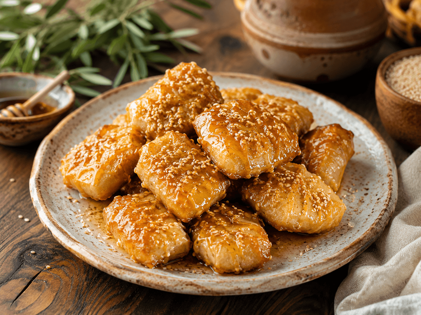 Honey Sesame Pastries