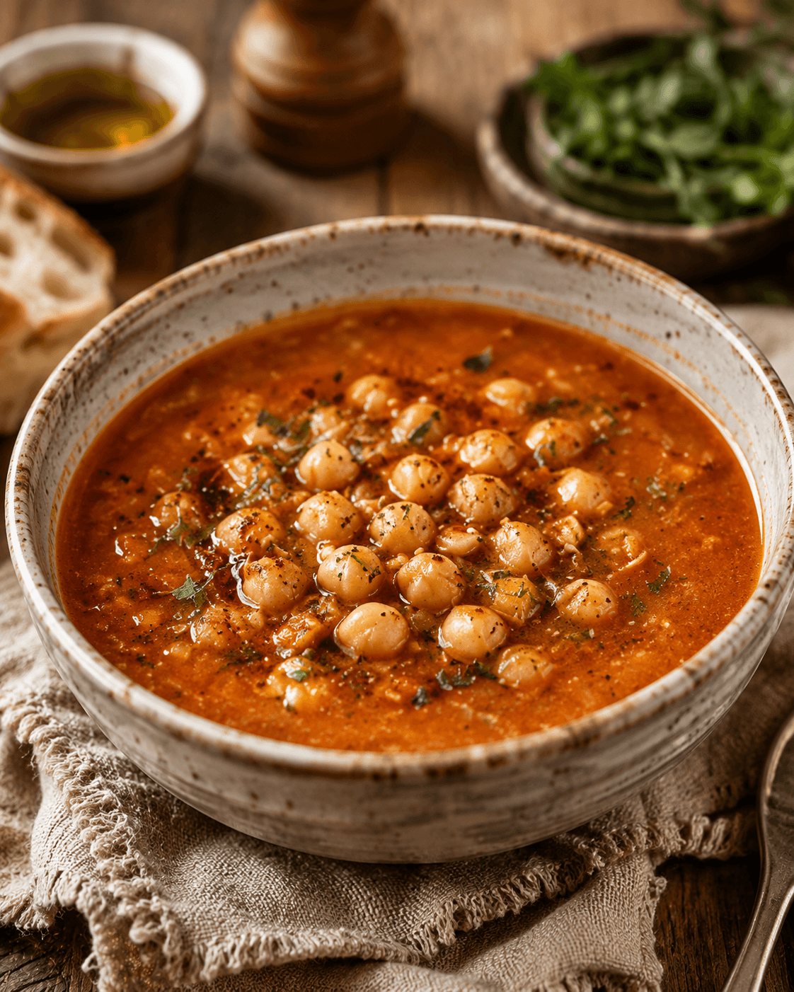 Spiced Chickpea Soup