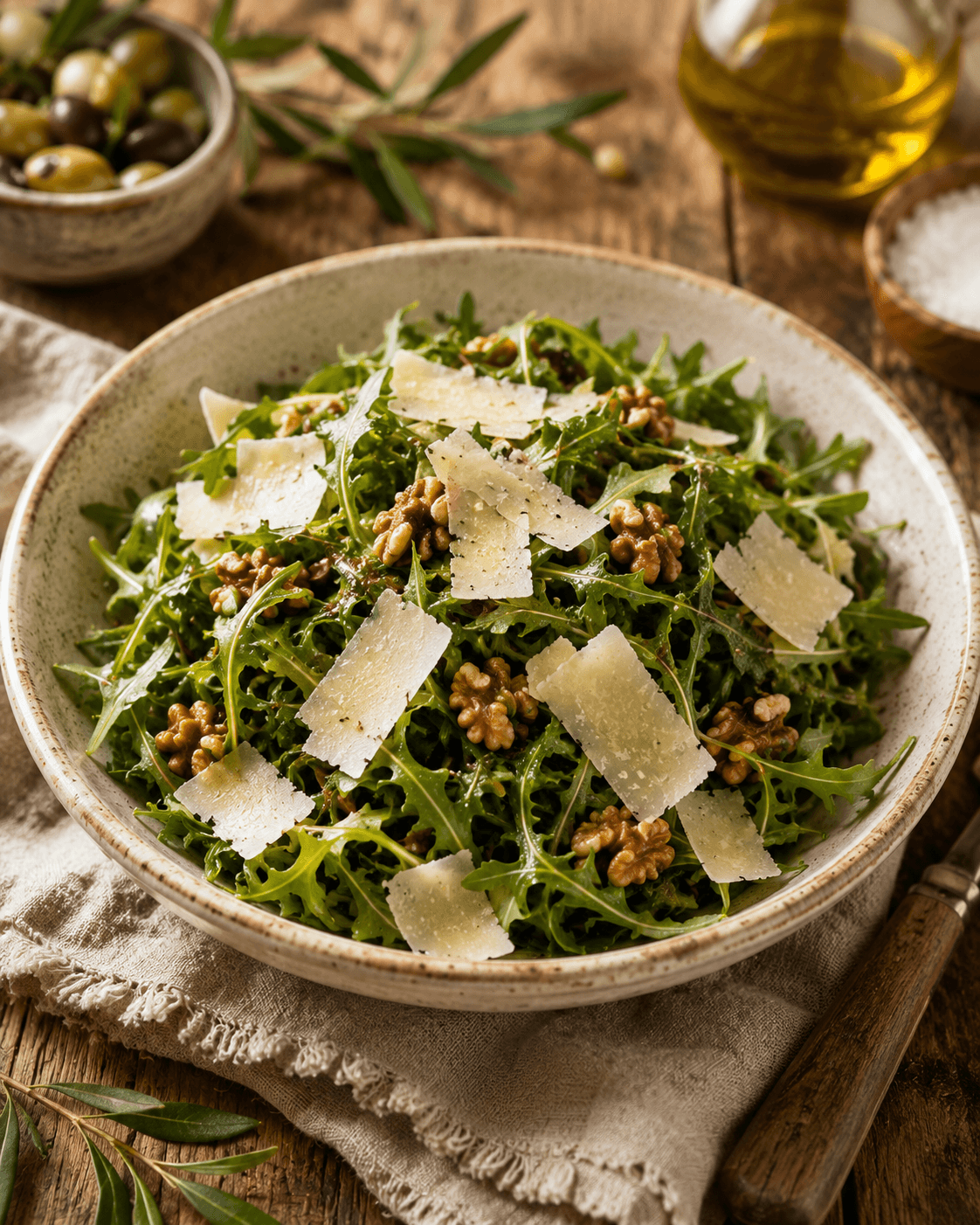 Arugula & Kefalotyri Salad