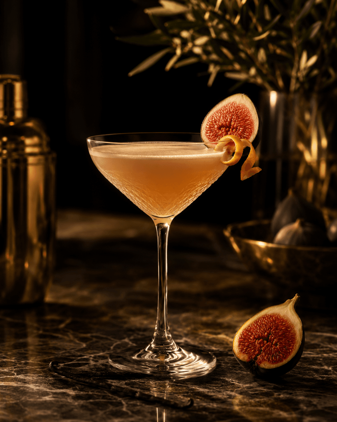 Bourbon Fig Martini