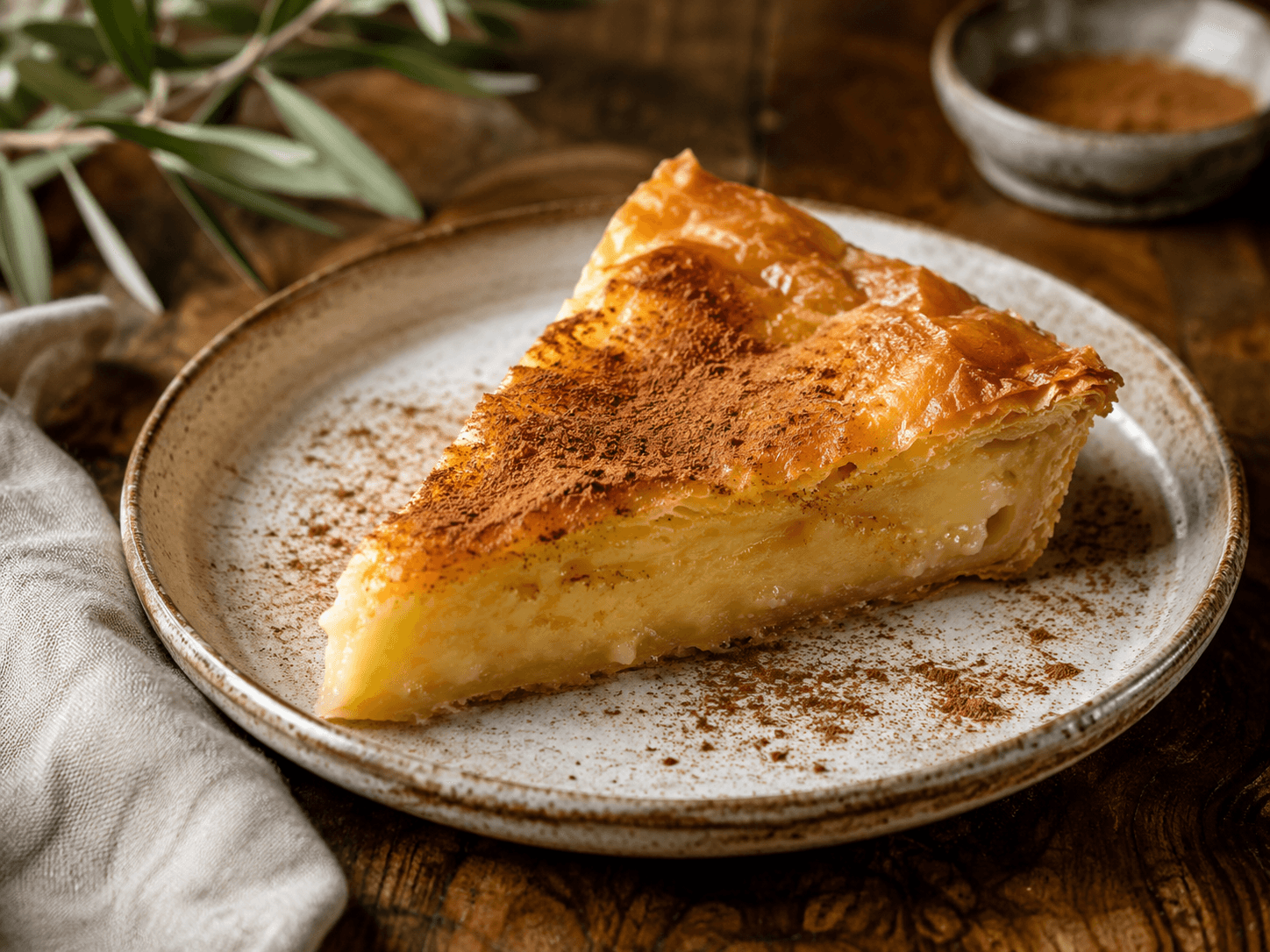 Cinnamon Custard Pie