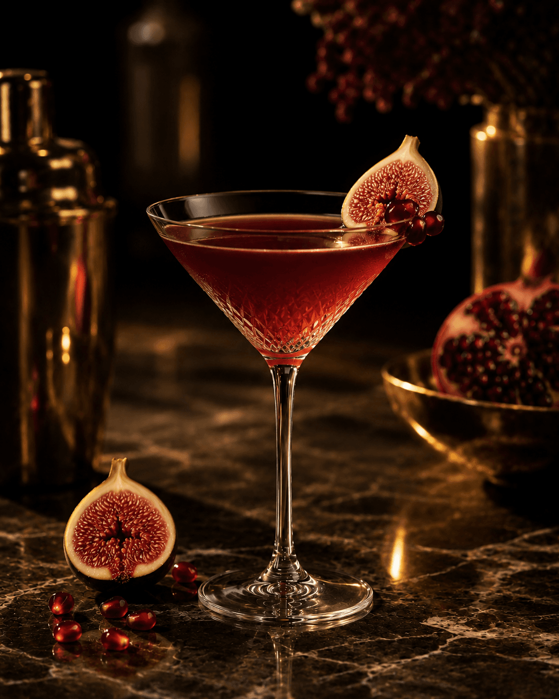 Fig & Pomegranate Martini