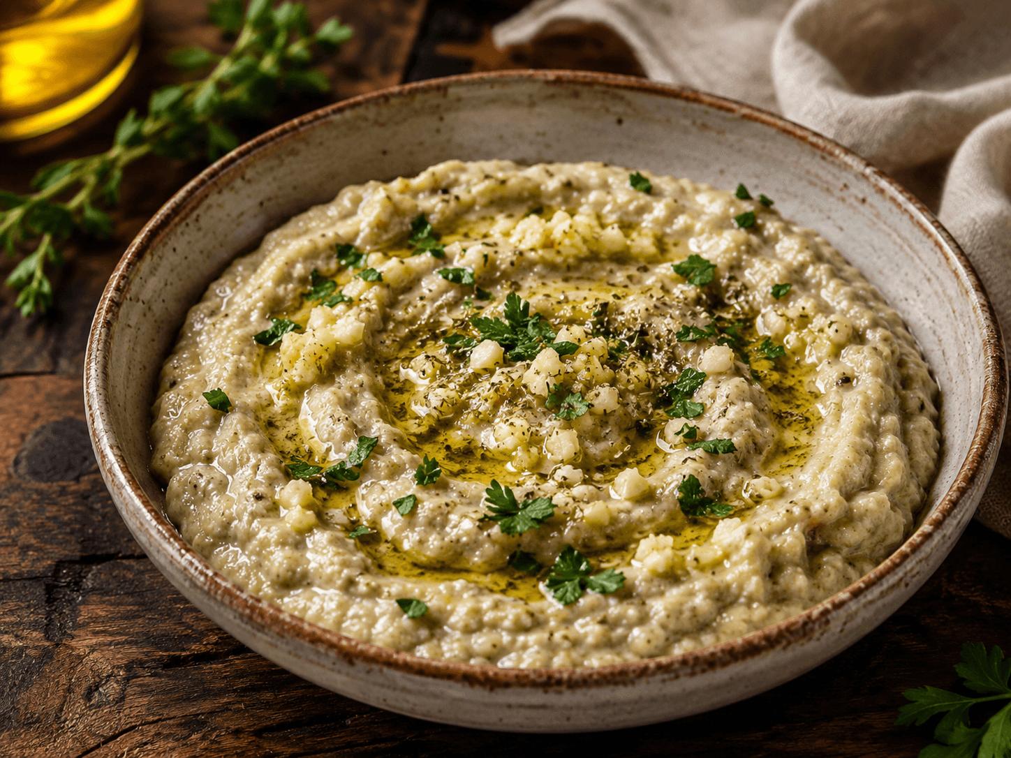 Garlic Eggplant Dip