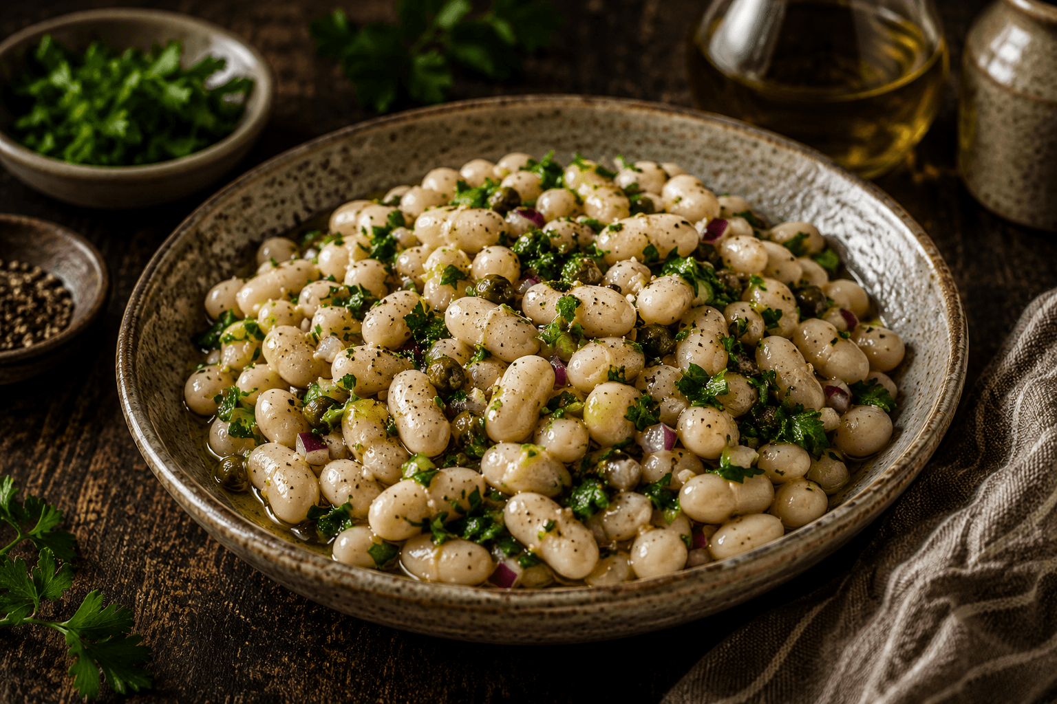White Bean Salad with Mandarin Citrus