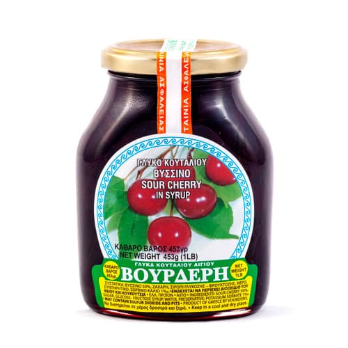 Vourderis Sour Cherry Syrup 2lb