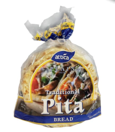 Attica Pita Bread Pre-Oil 7in 10pk