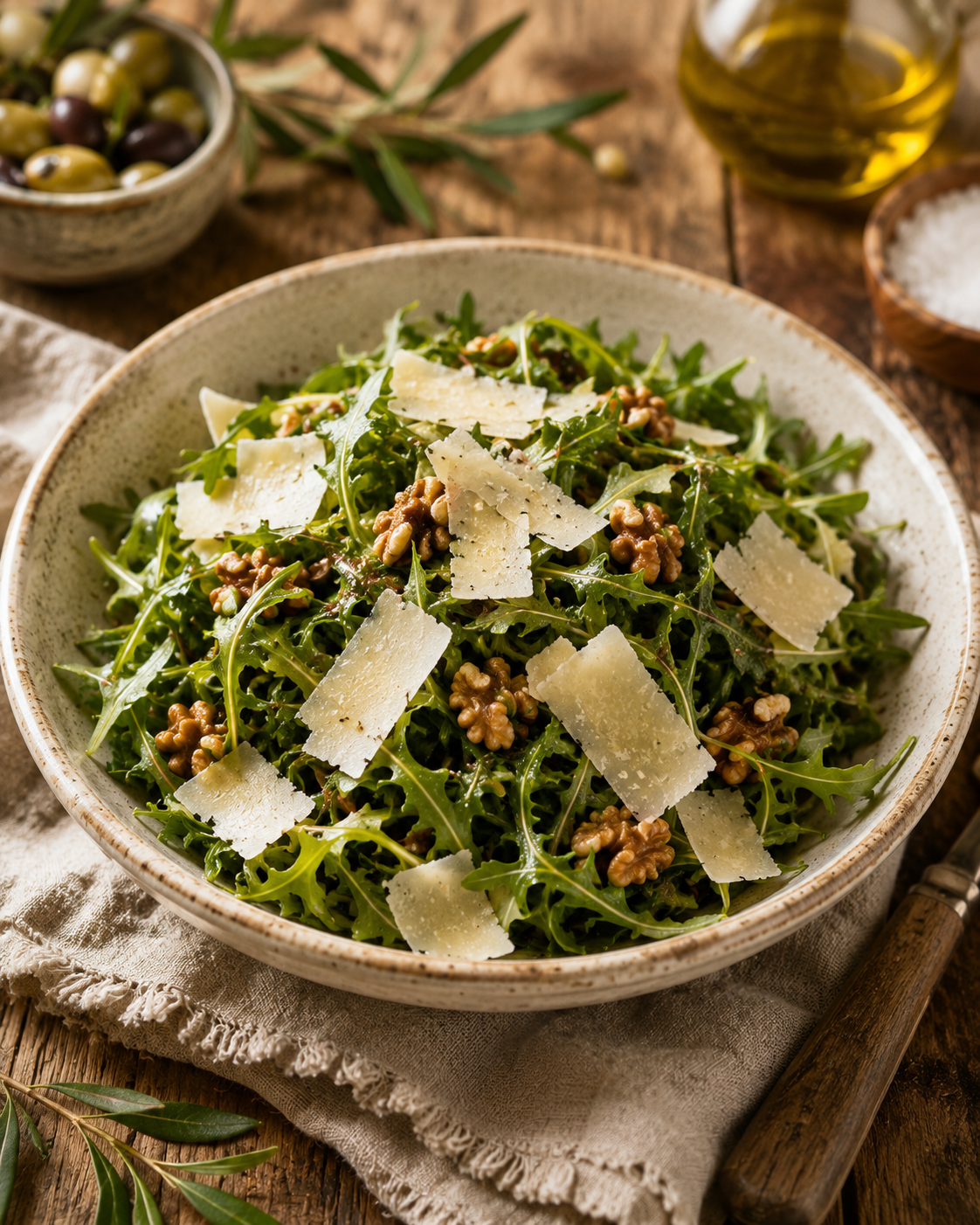 Arugula & Kefalotyri Salad