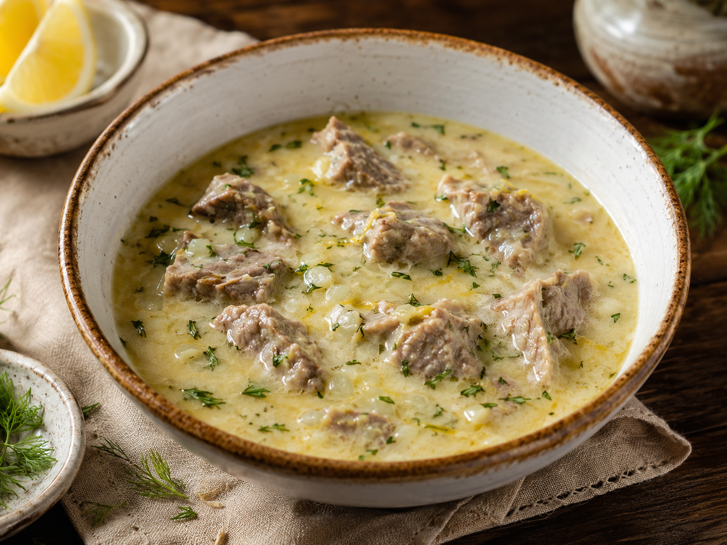 Avgolemono with Veal
