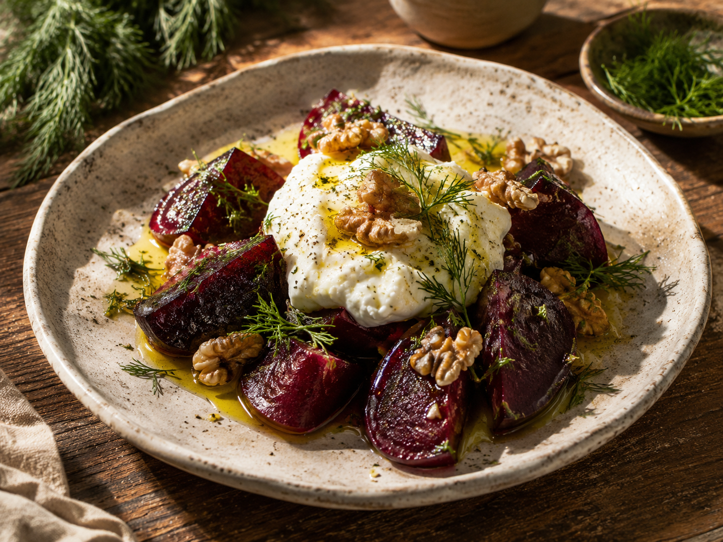 Beet Salad with Skordalia