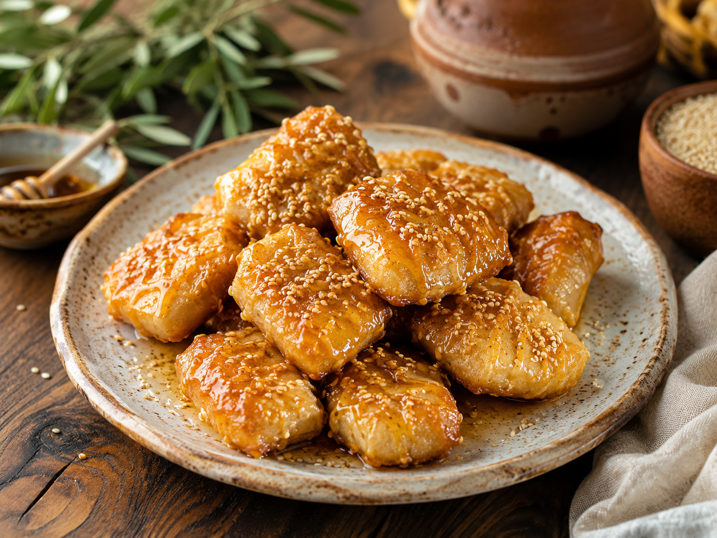 Honey Sesame Pastries