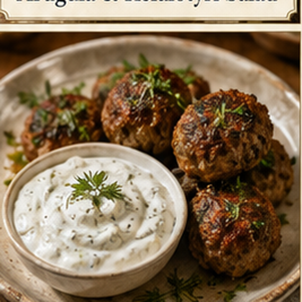 Keftedes with Mint Yogurt