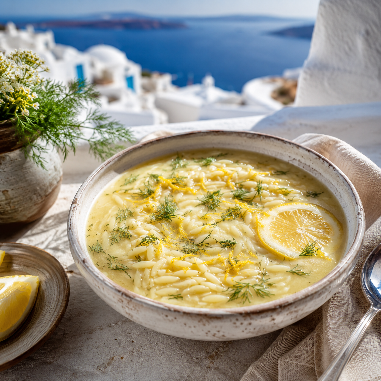 Lemon Orzo Soup